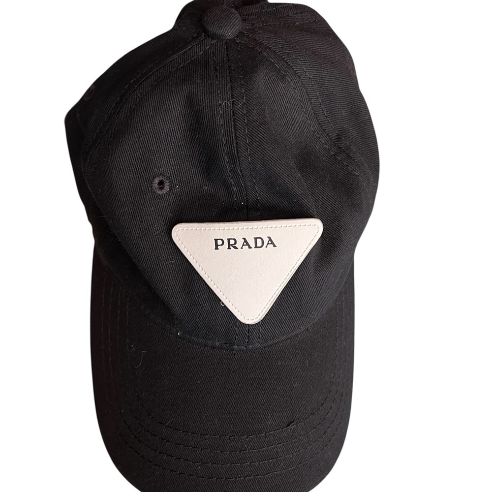 Prada Black and White Logo Cap